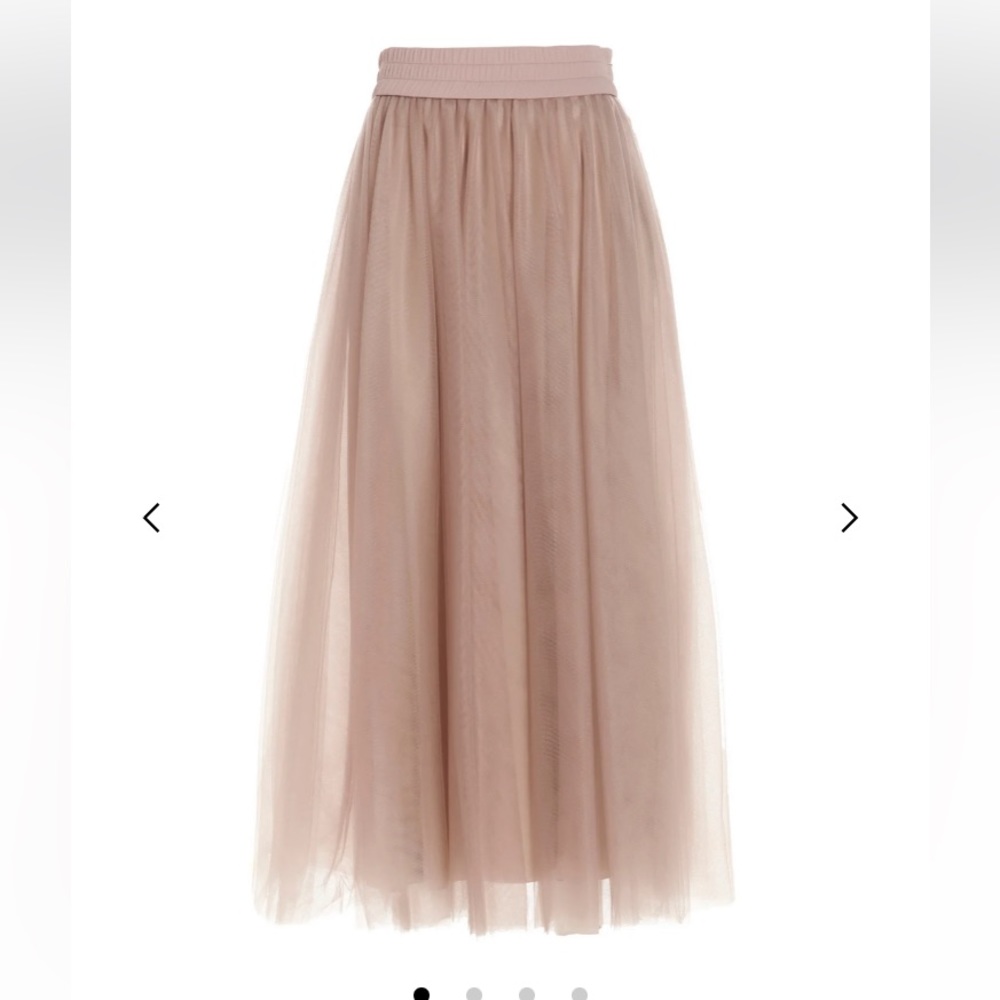 Boden British designer maxi pale pink tulle skirt